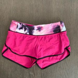 Pink/purple lulu shorts